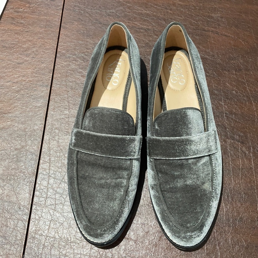 Franco Sarto Hudley Velvet Pewter Grey